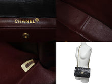 Load image into Gallery viewer, CHANEL シャネル マトラッセ 24 シングルフラップ チェーンショルダーバッグ ポーチ欠品 2番台 ブラック ラムスキン ゴールド金具 美品 中古 62196