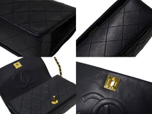 Load image into Gallery viewer, CHANEL シャネル マトラッセ チェーン ショルダーバッグ 19cm 1番台 ラムスキン フルフラップ ネイビー ゴールド金具 美品 中古 62198