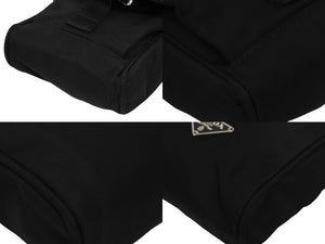 PRADA プラダ ミニショルダーバッグ ナイロン トライアングルロゴ ブラック シルバー金具 美品 中古 62202 