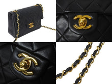 Load image into Gallery viewer, 極美品 CHANEL シャネル ショルダーバッグ ミニマトラッセ19 チェーンショルダー 1番台 ラムスキン ブラック 中古 62207