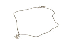 Load image into Gallery viewer, CHANEL シャネル ココマーク ラインストーン ネックレス 08V シルバー メタル アクセサリー 美品 中古 62210