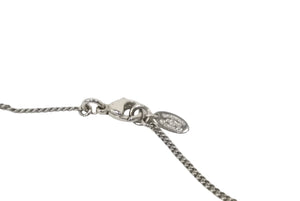 CHANEL シャネル ココマーク ラインストーン ネックレス 08V シルバー メタル アクセサリー 美品 中古 62210