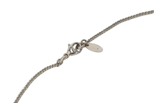 CHANEL シャネル ココマーク ラインストーン ネックレス 08V シルバー メタル アクセサリー 美品 中古 62210
