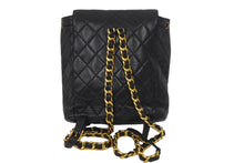 Load image into Gallery viewer, CHANEL シャネル マトラッセ リュック バックパック ココマーク 3番台 1995年 ラムスキン ブラック ゴールド金具 中古 美品 62213