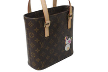 画像をギャラリービューアに読み込む, 新品同様 LOUIS VUITTON ルイヴィトン 村上隆 ハンドバッグ ヴァヴァンPM モノグラムパンダ M51173 ブラウン ゴールド金具 中古 62214