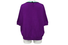Load image into Gallery viewer, CHANEL シャネル アンサンブル ニット トップス 半袖Ｔシャツ カシミヤ ココマークボタン パープル 美品 中古 62216