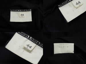 極美品 CHANEL シャネル チビT クロップド タンクトップ ノースリーブ 無地 ココマーク ナイロン ブラック 中古 62218