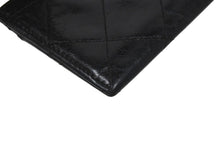 Load image into Gallery viewer, CHANEL シャネル 2.55 カードケース 11番台 キルティング カーフスキン ブラック ロゴ シルバー金具 美品 中古 62225