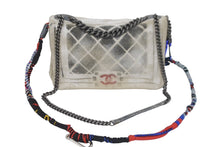 Load image into Gallery viewer, 名作 CHANEL シャネル アクト2 マトラッセ チェーンショルダーバッグ キャンバス グレー 19番台 ペンキ 美品 中古 62226