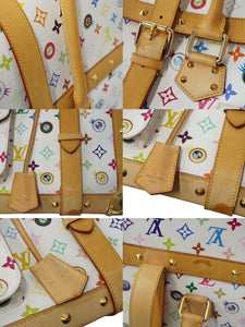 LOUIS VUITTON × 村上隆 ルイヴィトン ハンドバッグ サックジギャンティック M92057 ブロン マルチ 美品 中古 62230