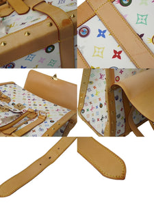 LOUIS VUITTON × 村上隆 ルイヴィトン ハンドバッグ サックジギャンティック M92057 ブロン マルチ 美品 中古 62230