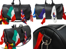 Load image into Gallery viewer, 新品同様 LOUIS VUITTON ルイ ヴィトン ヴァージルアブロー キーポル バンドリエール フラッグ 50cm M55268 ブラック 中古 62233