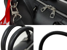 Load image into Gallery viewer, 新品同様 LOUIS VUITTON ルイ ヴィトン ヴァージルアブロー キーポル バンドリエール フラッグ 50cm M55268 ブラック 中古 62233