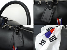 Load image into Gallery viewer, 新品同様 LOUIS VUITTON ルイ ヴィトン ヴァージルアブロー キーポル バンドリエール フラッグ 50cm M55268 ブラック 中古 62233
