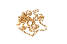 Load image into Gallery viewer, 極美品 CHROME HEARTS クロムハーツ 22K ロールチェーン ネックレス 16インチ ゴールド 7.568g 小物 アクセサリー 中古 62241