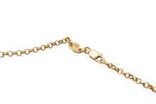 Load image into Gallery viewer, 極美品 CHROME HEARTS クロムハーツ 22K ロールチェーン ネックレス 16インチ ゴールド 7.568g 小物 アクセサリー 中古 62241