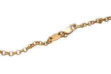 Load image into Gallery viewer, 極美品 CHROME HEARTS クロムハーツ 22K ロールチェーン ネックレス 16インチ ゴールド 7.568g 小物 アクセサリー 中古 62241