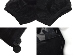 新品同様品 CHANEL シャネル メッシュ ジャケット ジップアップパーカー P60972V46493 2019年 サイズ 36 ブラック 中古 62242