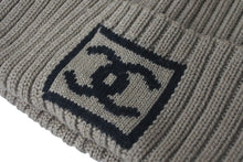 Load image into Gallery viewer, 極美品 CHANEL シャネル スポーツライン ニットキャップ ココマーク ウール ベージュ 中古 62244