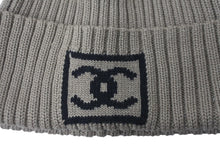 Load image into Gallery viewer, 極美品 CHANEL シャネル スポーツライン ニットキャップ ココマーク ウール ベージュ 中古 62244