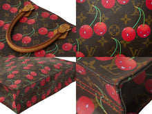 画像をギャラリービューアに読み込む, LOUIS VUITTON ルイヴィトン モノグラム チェリー サックプラ トートバッグ ブラウン M95010 村上隆 2005年春夏 美品 中古 62245