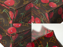 画像をギャラリービューアに読み込む, LOUIS VUITTON ルイヴィトン モノグラム チェリー サックプラ トートバッグ ブラウン M95010 村上隆 2005年春夏 美品 中古 62245