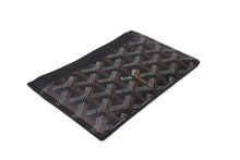 画像をギャラリービューアに読み込む, 極美品 GOYARD ゴヤール サンルイ カードケース APM107-01 PVCコーティングキャンバス カーフスキン ブラック 中古 62246
