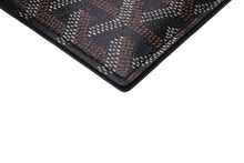 画像をギャラリービューアに読み込む, 極美品 GOYARD ゴヤール サンルイ カードケース APM107-01 PVCコーティングキャンバス カーフスキン ブラック 中古 62246
