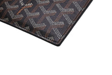 画像をギャラリービューアに読み込む, 極美品 GOYARD ゴヤール サンルイ カードケース APM107-01 PVCコーティングキャンバス カーフスキン ブラック 中古 62246