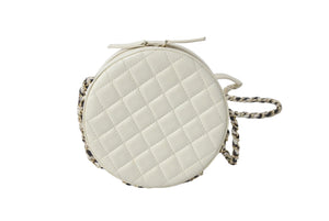CHANEL シャネル クルーズライン ショルダーバッグ 浮き輪モチーフ AS0209 26番台 2018年 オフホワイト ブラック 美品 中古 62247