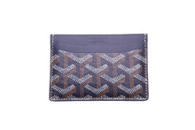 画像をギャラリービューアに読み込む, 極美品 GOYARD ゴヤール サン シュルピス カードケース STSULPPMLTY12CL12X ネイビー PVC カーフスキン 中古 62249