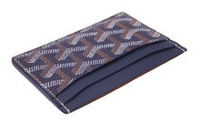画像をギャラリービューアに読み込む, 極美品 GOYARD ゴヤール サン シュルピス カードケース STSULPPMLTY12CL12X ネイビー PVC カーフスキン 中古 62249