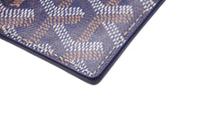 画像をギャラリービューアに読み込む, 極美品 GOYARD ゴヤール サン シュルピス カードケース STSULPPMLTY12CL12X ネイビー PVC カーフスキン 中古 62249