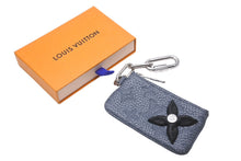 画像をギャラリービューアに読み込む, LOUIS VUITTON ルイヴィトン ポシェットクレ トリヨンクライミング コインケース M81602 グレー シルバー金具 美品 中古 62251