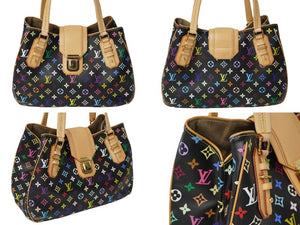 極美品 LOUIS VUITTON ルイヴィトン ハンドバッグ M93555 グリート モノグラムマルチカラー ブラック 村上隆 ゴールド金具 中古 62265