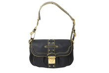 Load image into Gallery viewer, 極美品 LOUIS VUITTON ルイヴィトン スハリ コンフィダン ワンショルダーバッグ M91784 ブラック ゴールド金具 中古 62266