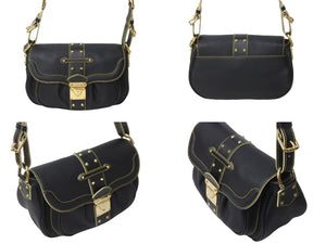 極美品 LOUIS VUITTON ルイヴィトン スハリ コンフィダン ワンショルダーバッグ M91784 ブラック ゴールド金具 中古 62266