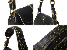 Load image into Gallery viewer, 極美品 LOUIS VUITTON ルイヴィトン スハリ コンフィダン ワンショルダーバッグ M91784 ブラック ゴールド金具 中古 62266