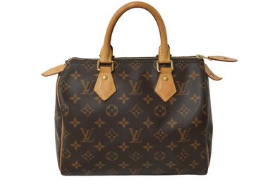 LOUIS VUITTON ルイ ヴィトン モノグラム スピーディ25 ハンドバッグ N41365 ブラウン ゴールド金具 美品 中古 62267