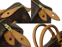 Load image into Gallery viewer, LOUIS VUITTON ルイ ヴィトン モノグラム スピーディ25 ハンドバッグ N41365 ブラウン ゴールド金具 美品 中古 62267