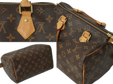 Load image into Gallery viewer, LOUIS VUITTON ルイ ヴィトン モノグラム スピーディ25 ハンドバッグ N41365 ブラウン ゴールド金具 美品 中古 62267