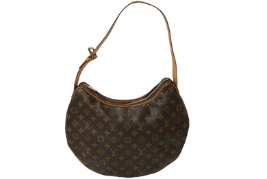 LOUIS VUITTON ルイヴィトン モノグラム クロワッサンGM ワンショルダーバッグ M51511 ブラウン 廃盤 ゴールド金具 美品 中古 62268