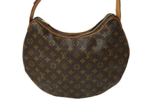 画像をギャラリービューアに読み込む, LOUIS VUITTON ルイヴィトン モノグラム クロワッサンGM ワンショルダーバッグ M51511 ブラウン 廃盤 ゴールド金具 美品 中古 62268