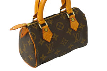 画像をギャラリービューアに読み込む, LOUIS VUITTON ルイヴィトン ハンドバッグ ミニスピーディ モノグラム ブラウン M41534 PVC レザー ゴールド金具 美品 中古 62269