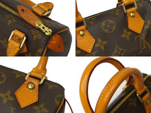 画像をギャラリービューアに読み込む, LOUIS VUITTON ルイヴィトン ハンドバッグ ミニスピーディ モノグラム ブラウン M41534 PVC レザー ゴールド金具 美品 中古 62269