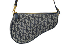 Load image into Gallery viewer, 極美品 ChristianDior クリスチャンディオール サドルポーチ ワンショルダーバッグ トロッター MC 0072 ネイビー 中古 62270