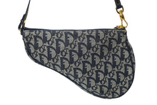 Load image into Gallery viewer, 極美品 ChristianDior クリスチャンディオール サドルポーチ ワンショルダーバッグ トロッター MC 0072 ネイビー 中古 62270