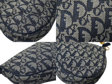 Load image into Gallery viewer, 極美品 ChristianDior クリスチャンディオール サドルポーチ ワンショルダーバッグ トロッター MC 0072 ネイビー 中古 62270