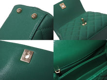Load image into Gallery viewer, 新品未使用 CHANEL シャネル ココハンドル XXS チェーンショルダーバッグ AS2215 ランダム グリーン シャンパンゴールド金具 62272