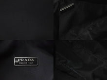 Load image into Gallery viewer, PRADA プラダ ハンドバッグ ホーボー MV515 トライアングルロゴ ブラック ナイロン シルバー金具 美品 中古 62273